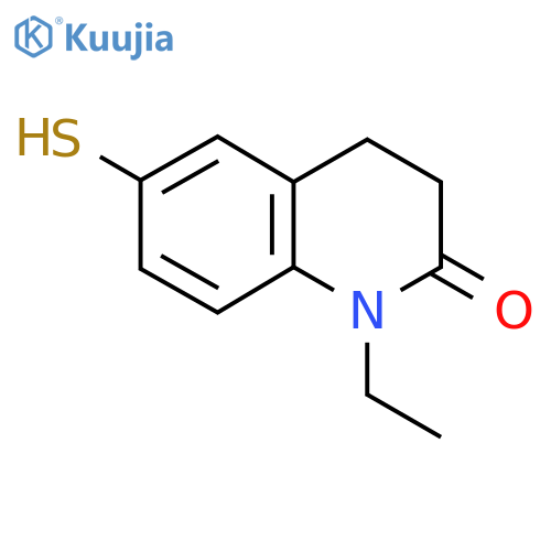 1-Ethyl-6-mercapto-3,4-dihydroquinolin-2(1H)-one structure