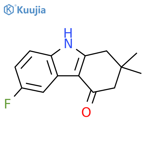 6-Fluoro-2,2-dimethyl-2,3,4,9-tetrahydro-1H-carbazol-4-one structure