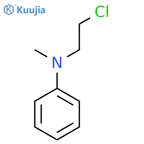 N-(2-chloroethyl)-N-methylaniline structure