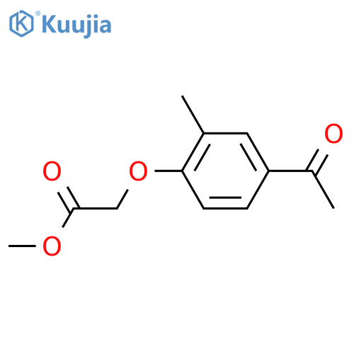 Methyl 2-(4-Acetyl-2-methylphenoxy)acetate structure