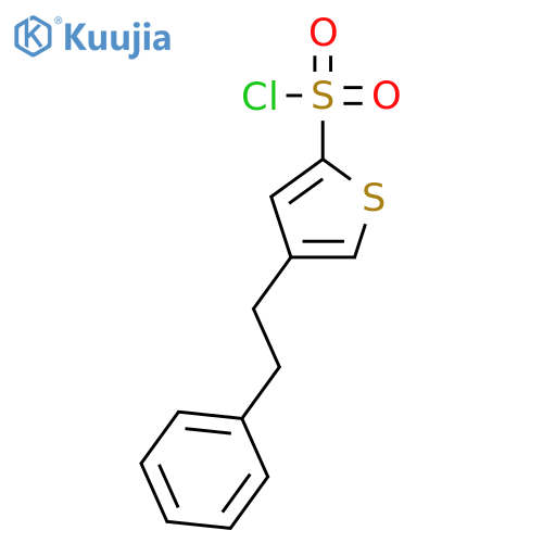 2-Thiophenesulfonyl chloride, 4-(2-phenylethyl)- structure
