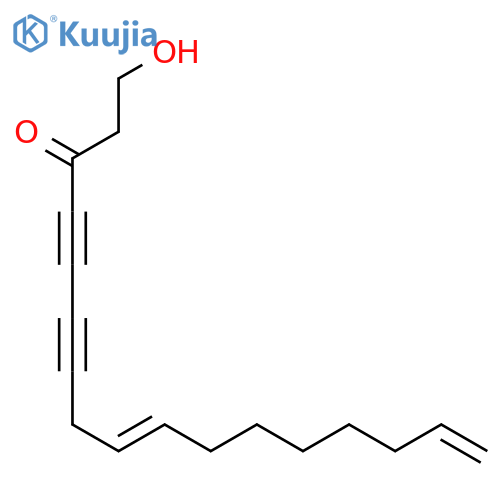 (Z)-1-Hydroxy-9,16-heptadecadiene-4,6-diyn-3-one structure