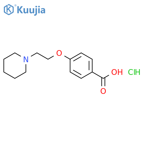 4-(2-Piperidinoethoxy)benzoic acid hydrochloride structure