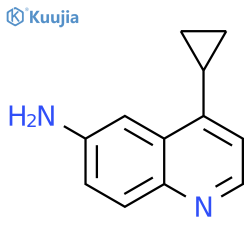 6-Quinolinamine, 4-cyclopropyl- structure