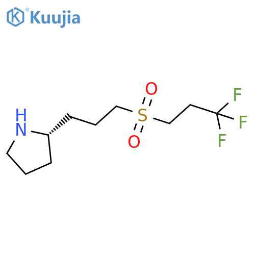 (2S)-2-[3-(3,3,3-trifluoropropanesulfonyl)propyl]pyrrolidine structure