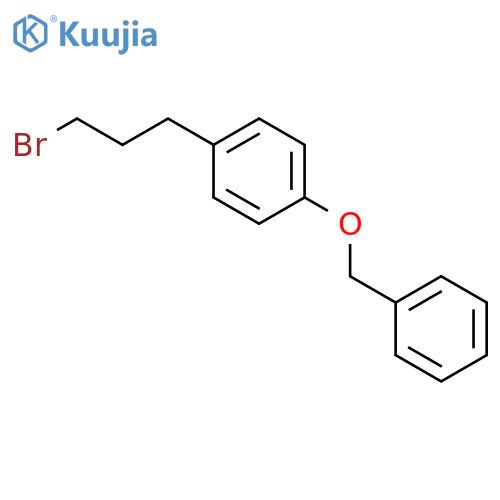 1-((4-(3-bromopropyl)phenoxy)methyl)benzene structure