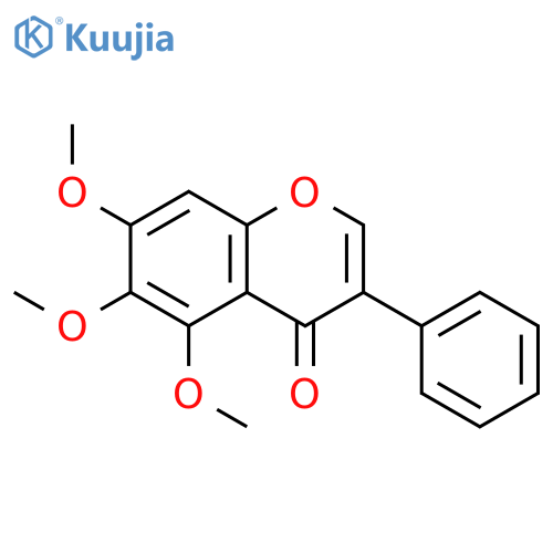 4H-1-Benzopyran-4-one, 5,6,7-trimethoxy-3-phenyl- structure