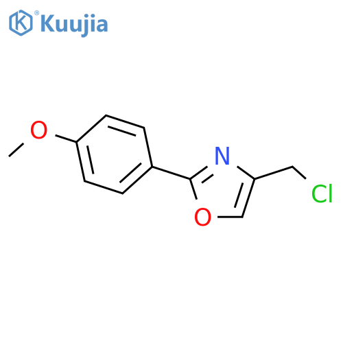 4-(chloromethyl)-2-(4-methoxyphenyl)-1,3-oxazole structure