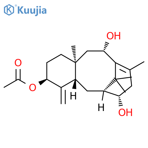 6,10-Methanobenzocyclodecene-3,7,11-triol,1,2,3,4,4a,5,6,7,8,11,12,12a-dodecahydro-9,12a,13,13-tetramethyl-4-methylene-,3-acetate, (3S,4aS,6S,7S,11S,12aS)- structure