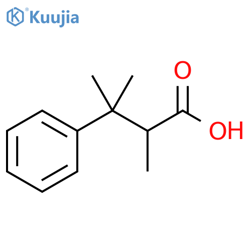 2,3-dimethyl-3-phenylbutanoic acid structure