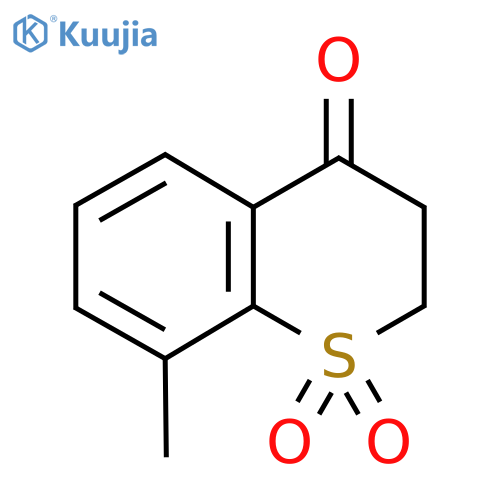 Thiochroman-4-one, 8-methyl-, 1,1-dioxide structure