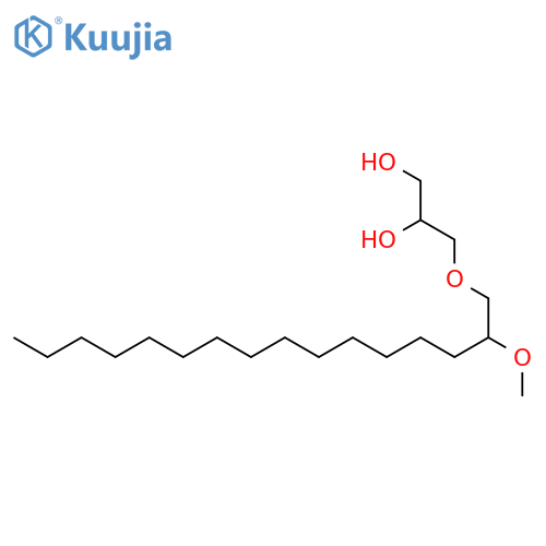1,2-Propanediol, 3-[(2-methoxyhexadecyl)oxy]- structure