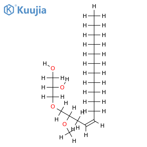1-(2-methoxyhexadec-4-enyl-1-oxy)-2,3-propanediol structure