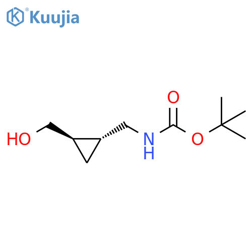 Carbamic acid, [[2-(hydroxymethyl)cyclopropyl]methyl]-, 1,1-dimethylethyl structure