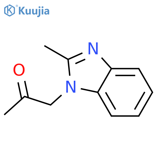 2-Propanone,1-(2-methyl-1H-benzimidazol-1-yl)-(9CI) structure