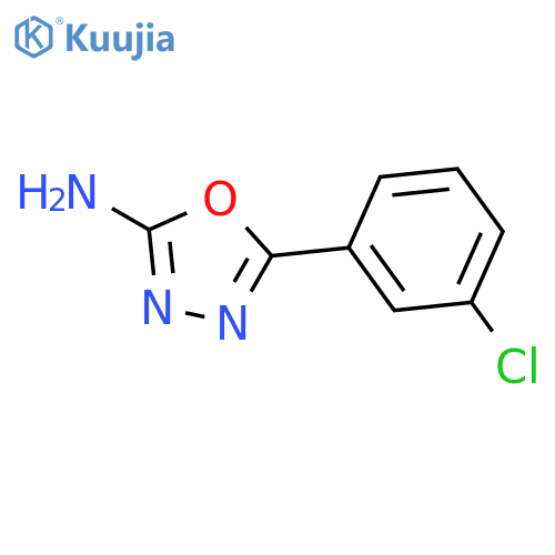 5-(3-Chlorophenyl)-1,3,4-oxadiazol-2-amine structure