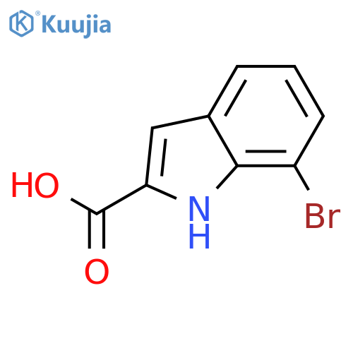 7-Bromo-1H-indole-2-carboxylic acid structure