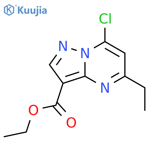 Ethyl 7-chloro-5-ethylpyrazolo[1,5-a]pyrimidine-3-carboxylate structure