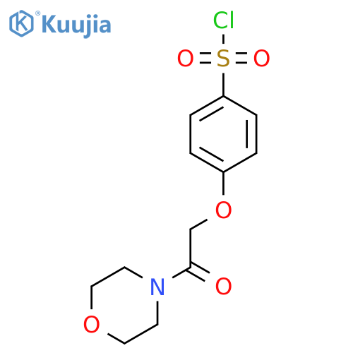 4-[2-(Morpholin-4-yl)-2-oxoethoxy]benzene-1-sulfonyl chloride structure