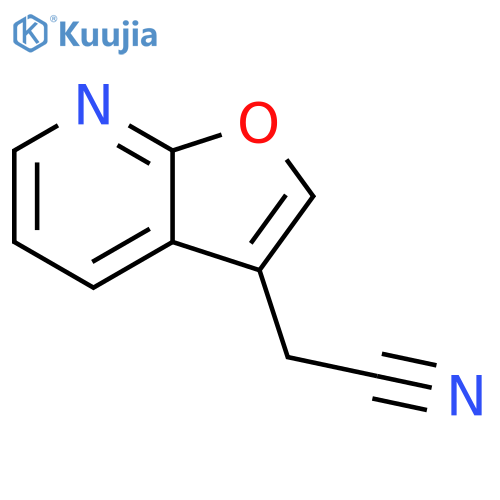 Furo[2,3-b]pyridine-3-acetonitrile structure