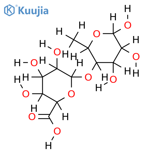 4-O-D-Glucuronosyl-L-rhamnose structure