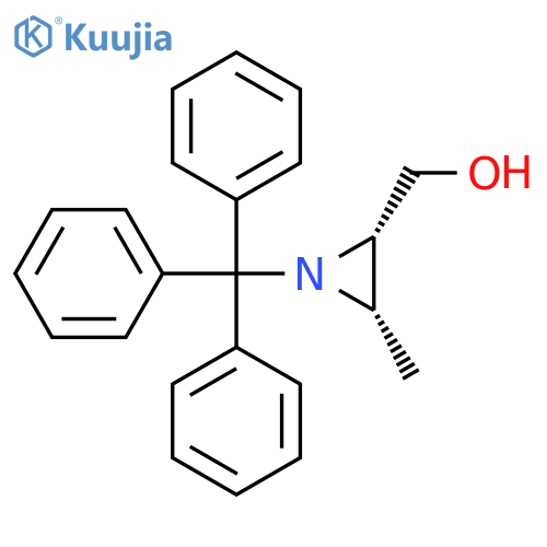 [(2S,3S)-3-methyl-1-(triphenylmethyl)aziridin-2-yl]methanol structure