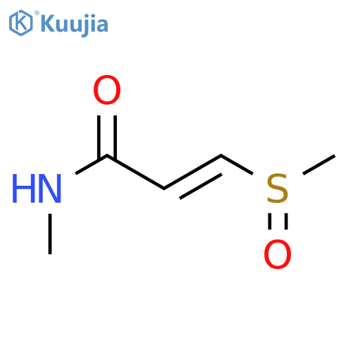 2-Propenamide,N-methyl-3-(methylsulfinyl)-, (2E)- structure