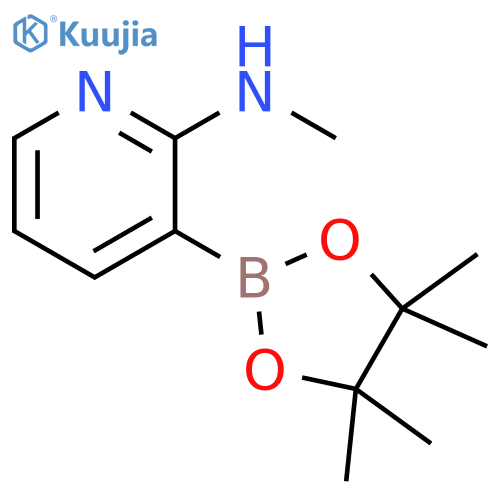 2-Pyridinamine, N-methyl-3-(4,4,5,5-tetramethyl-1,3,2-dioxaborolan-2-yl)- structure
