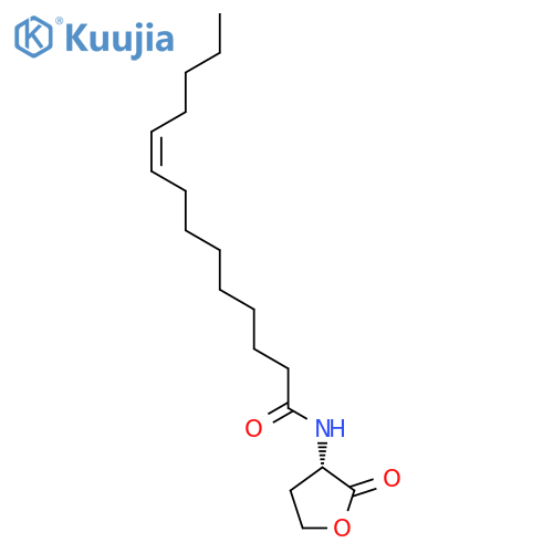 (S,Z)-N-(2-Oxotetrahydrofuran-3-yl)tetradec-9-enamide structure