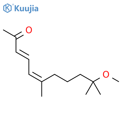 3,5-Undecadien-2-one, 10-methoxy-6,10-dimethyl-, (E,Z)- structure
