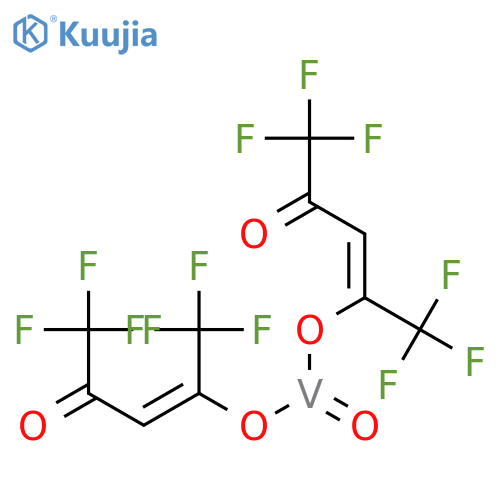 Vanadium,bis(1,1,1,5,5,5-hexafluoro-2,4-pentanedionato)oxo-, monohydrate (8CI) structure