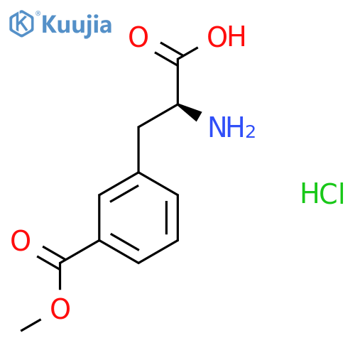(S)-3-(2-Amino-2-carboxy-ethyl)-benzoic acid methyl ester hydrochloride structure