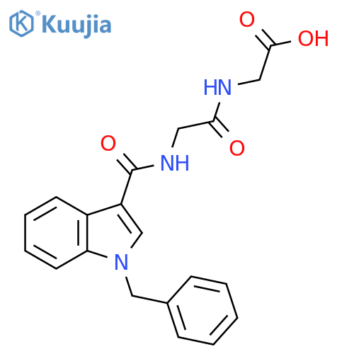 N-[(1-benzyl-1H-indol-3-yl)carbonyl]glycylglycine structure