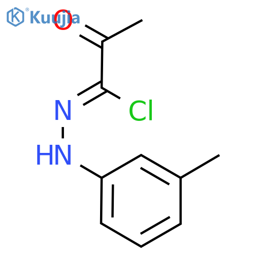 N-(3-methylphenyl)-2-oxopropanehydrazonoyl chloride structure
