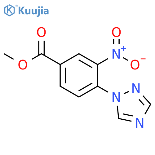 Methyl 3-Nitro-4-(1h-1,2,4-Triazol-1-Yl)Benzenecarboxylate structure