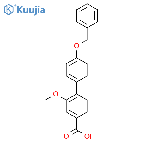 4-(4-Benzyloxyphenyl)-3-methoxybenzoic acid structure