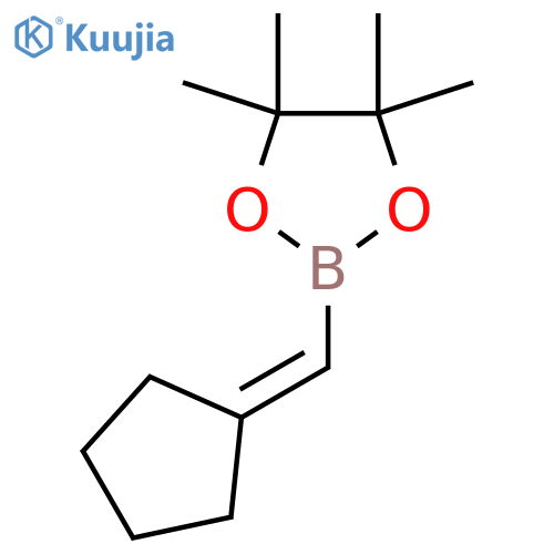 2-(Cyclopentylidenemethyl)-4,4,5,5-tetramethyl-1,3,2-dioxaborolane structure
