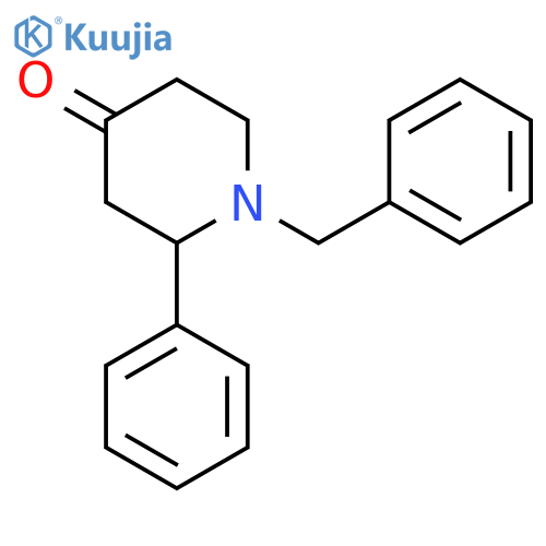 1-Benzyl-2-phenylpiperidin-4-one structure