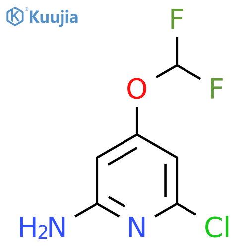 6-Chloro-4-(difluoromethoxy)pyridin-2-amine structure