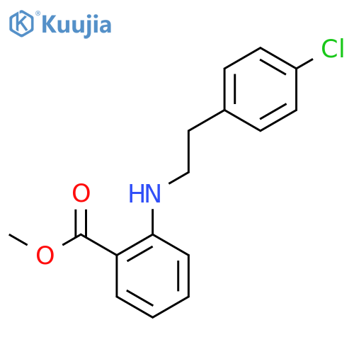 methyl 2-{2-(4-chlorophenyl)ethylamino}benzoate structure