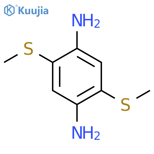 2,5-Bis(methylthio)benzene-1,4-diamine structure