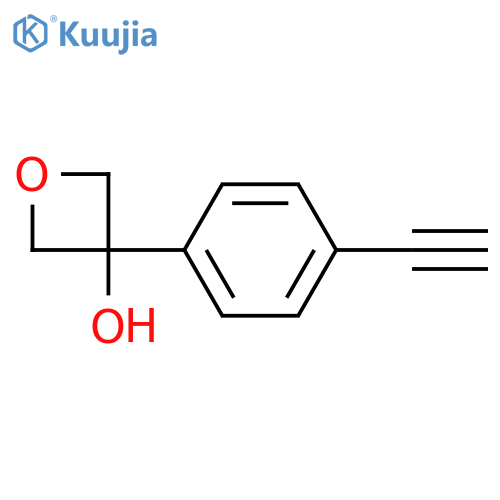 3-(4-ethynylphenyl)oxetan-3-ol structure