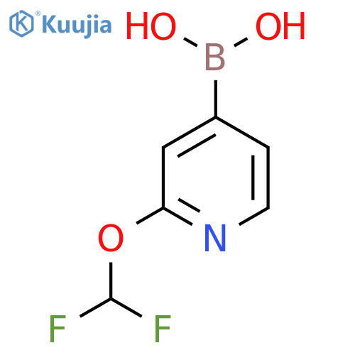 2-(difluoromethoxy)pyridin-4-ylboronic acid structure