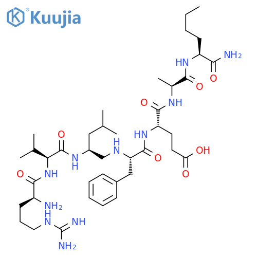 L-Norleucinamide,L-arginyl-L-valyl-L-leucyl-y(CH2-NH)-L-phenylalanyl-L-a-glutamyl-L-alanyl- (9CI) structure