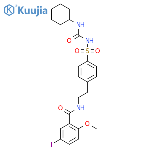 Benzamide,N-[2-[4-[[[(cyclohexylamino)carbonyl]amino]sulfonyl]phenyl]ethyl]-5-iodo-2-methoxy- structure