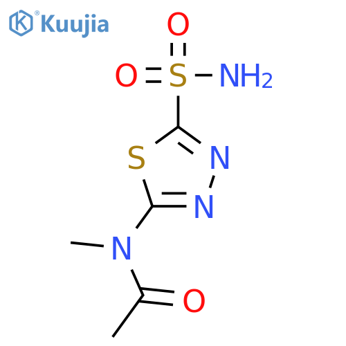 Acetamide,N-[5-(aminosulfonyl)-1,3,4-thiadiazol-2-yl]-N-methyl- structure
