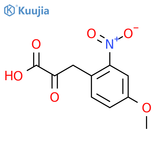 3-(4-methoxy-2-nitrophenyl)-2-oxopropanoic acid structure