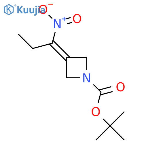 Tert-Butyl 3-(1-nitropropylidene)azetidine-1-carboxylate structure