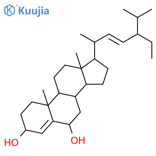 (3S,6R,8S,9S,10R,13R,14S,17R)-17-[(E,2R,5S)-5-Ethyl-6-methylhept-3-en-2-yl]-10,13-dimethyl-2,3,6,7,8,9,11,12,14,15,16,17-dodecahydro-1H-cyclopenta[a]phenanthrene-3,6-diol structure