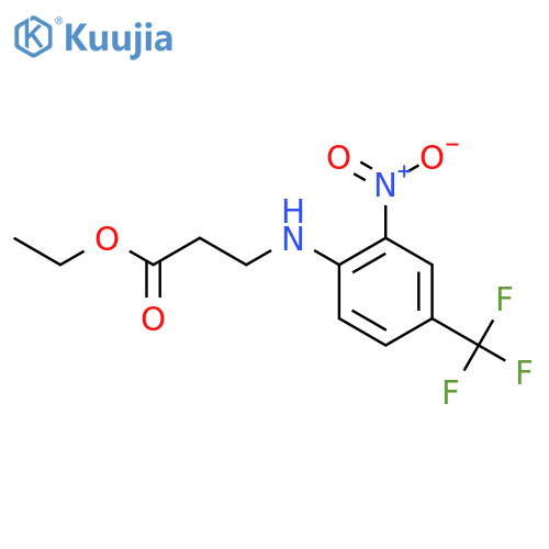 Ethyl 3-(2-nitro-4-trifluoromethylphenylamino)propionate structure